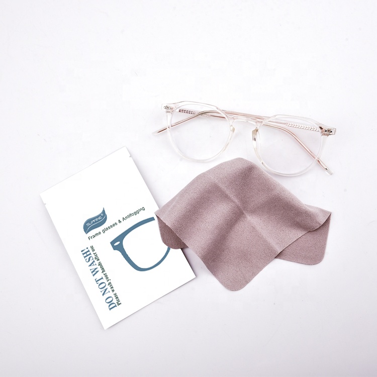 2022 Fábrica Popular Venta al por mayor Logotipo personalizado de alta calidad Gafas de paño de limpieza