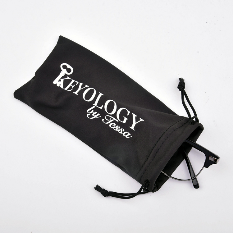 Funda gruesa de microfibra para gafas de sol de gran tamaño con logotipo personalizado