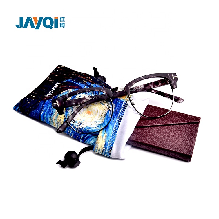 Estuche para gafas de sol de 9_18 cm con impresión digital Jiaqi