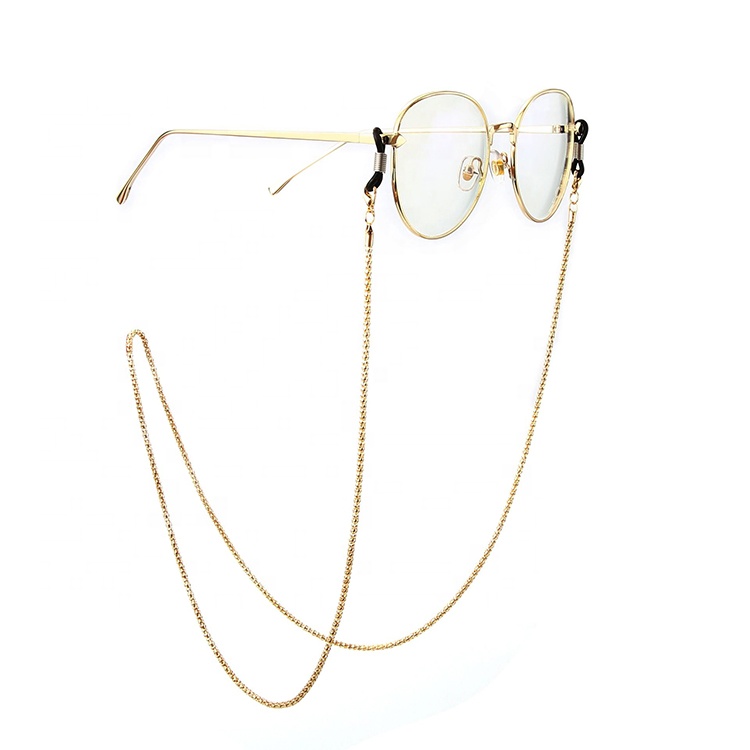 Cadena de gafas de sol de moda personalizada con cadenas y cordones de anteojos portátiles de perlas