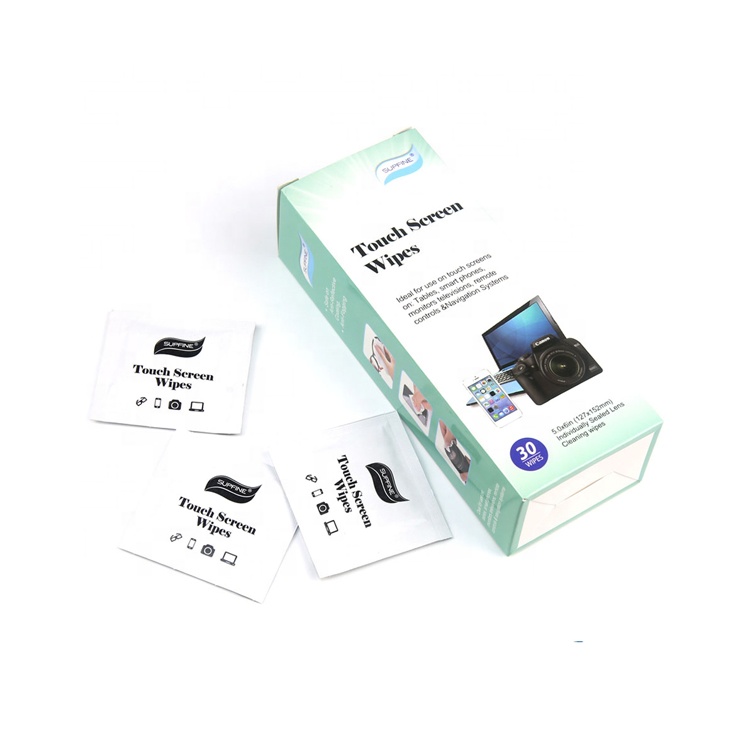 Toallitas prehumedecidas desechables grandes de microfibra para lentes