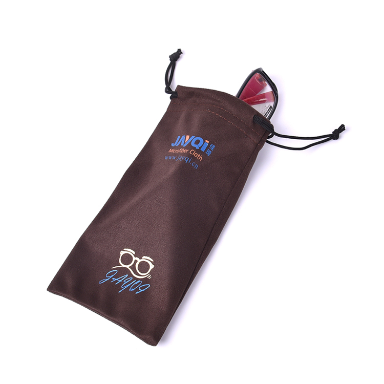 Bolsa de vidrio de sol de microfibra con impresión de espuma con sorteos